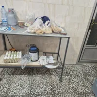 میز کار اهنی چرخ دار . عروس . گرینچیک