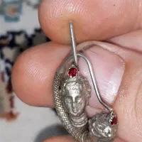 گوشواری وانگشترنقره کهنه