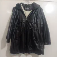 کاپشن چرم سایز 46|لباس|قم, نخودی|دیوار