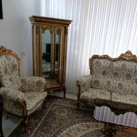 مبل سلطنتی ۷نفره به همراه بوفه|مبلمان خانگی و میز عسلی|دورود, |دیوار