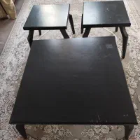 میز پذیرایی سه دسته چوب ساری و براق