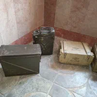 جعبه فلزی و چوبی قدیمی آمریکایی دکوری|مجسمه، تندیس، ماکت|تهران, بنیهاشم|دیوار