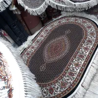 فرش بیضی ماهی ۷۰۰شانه اخوان نخ اکریلیک ۱×۱/۵|فرش|تبریز, |دیوار