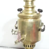 سماور زغالی قدیمی|کلکسیون اشیاء عتیقه|گرگان, |دیوار