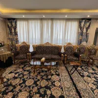 مبل ۹ نفره استیل چوب گردو همراه میز نهارخوری۸ نفره|مبلمان خانگی و میز عسلی|تهران, زمزم|دیوار