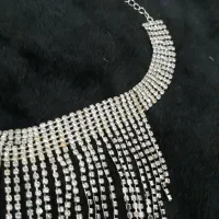 گردن بند سفید تمام نگین ،بدلیجات|بدلیجات|تهران, شهرآرا|دیوار