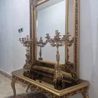 آینه وشمعدان برنجی