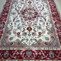 جفت ۶متری فرش دستباف طرح تبریز گل ابریشم اقساطی|فرش|تهران, گلستان (شهرک راه آهن)|دیوار