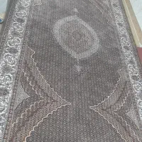 فرش ماشینی طرح ماهی رنگ موشی نو استفاده نشده،