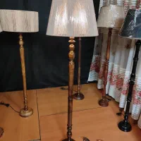 اباژور چوبی گردو خراطی کنار سالنی جدید شید رافیا|چراغ خواب و آباژور|مشهد, خین عرب|دیوار