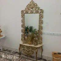 بوفه ، آینه و شمعدان برنج