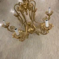 لوستر برنز همراه دیوار کوب