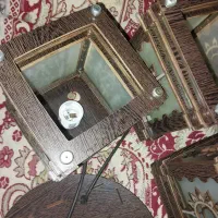 لوستر آشپزخونه چوبی سه شاخه|لوستر و چراغ آویز|زنجان, |دیوار