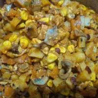 خوراک قارچ و مرغ