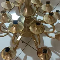 لوستر برنجی آبکاری طلایی سالم