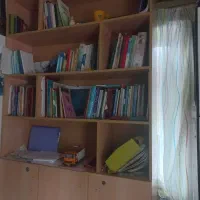 کتابخانه|کتابخانه، شلف، قفسه‌های دیواری|لنگرود, |دیوار