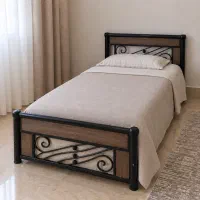 تخت یک نفره با تشک