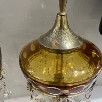 یک جفت چراغ آویز‌دار چک قدیمی|لوستر و چراغ آویز|اصفهان, مفتح|دیوار