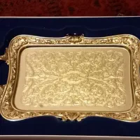 سینی ایتالیایی سیلورپلیت برندBREVETTATO/ قدیمی|کلکسیون اشیاء عتیقه|شیراز, خلیلی|دیوار