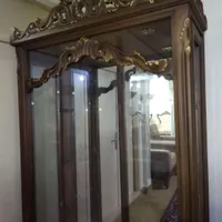 بوفه بزرگ چوب گردو|بوفه، ویترین، کنسول|تبریز, |دیوار