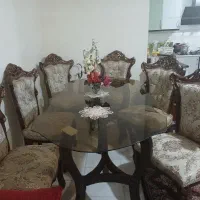 میزصندلی غذاخوری سلطنتی ۶ نفره  10  میلیون تومان