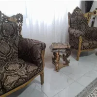 مبل سلطنتی ۷نفره چوب اصل سالم شیک