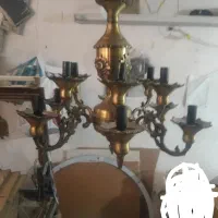 لوستر تمام برنج شش شاخه۱۲شعله|لوستر و چراغ آویز|تهران, اتابک|دیوار