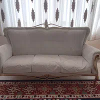 فروش یک دست مبل ۷ نفره بصورت کلاف که نقاش رنگ کرده|مبلمان خانگی و میز عسلی|بروجرد, |دیوار