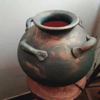 کوزه سفالی زیبا سالم