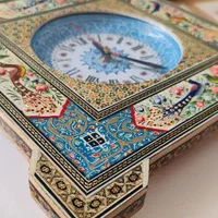 ساعت دیواری خاتم کاری|صنایع دستی و سایر لوازم تزئینی|اندیشه, اندیشه فاز ۴|دیوار