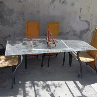 میز صندلی فلزی