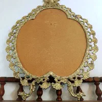 ایینه بزنز قدیمی مجسمه دار