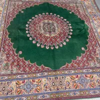 فرش دستباف (بساک)جفت ۲در۲ کف ساده زیبا|فرش|مشکین‌دشت, |دیوار