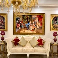 مبلمان و نهار خوری مبل استیل سلطنتی صدفی ( نو