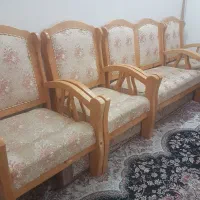 مبل دسته چوبی