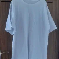 تیشرت سفید نخی سایز بزرگ 4x