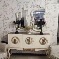 آینه و کنسول چوبی کاملا سالم و در حد نو|بوفه، ویترین، کنسول|تهران, باغ فیض|دیوار