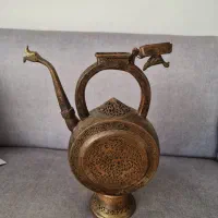 فروش آفتابه یا ابریق مسی غرق در قم|کلکسیون اشیاء عتیقه|تهران, خلازیر|دیوار