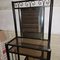 میز آرایشی فرفورژه فلزی مشکی