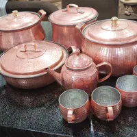 سه قابلمه مس ویک تابه|ظروف پخت‌وپز|مریوان, |دیوار