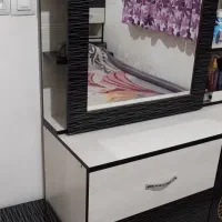 تخت و میز آرایش|تخت و سرویس خواب|معصومیه, |دیوار