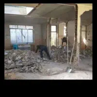 کارگر ساعتی تخریب دیوار و زمین  و حمل نخاله روزانه