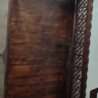 تخت سنتی 2در110 گردویی و صندلی راک