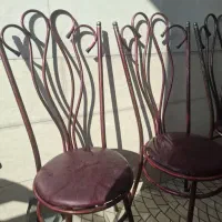 صندلی فرفوژه همراه با میز ناهارخور