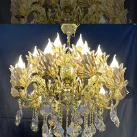 لوستر ۵شاخه ده لامپ فلورانس|لوستر و چراغ آویز|سنندج, |دیوار