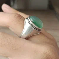 انگشتر عقیق سبز دست ساز چهار مهر|جواهرات|تهران, آذربایجان|دیوار