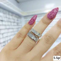 حلقه ست نقره خرید قسطی با اسنپ آبکاری نانوطلا۰۹۱|بدلیجات|تبریز, |دیوار