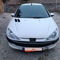 پژو 206 تیپ 2 مدل 81 رنگ سفید شاسی جلو و عقب پلم
