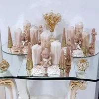 شمع ، ست زیبا با تزیینات|صنایع دستی و سایر لوازم تزئینی|مشهد, آزادشهر|دیوار