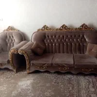 مبلمان 8 نفره مخملی|مبلمان خانگی و میز عسلی|شیراز, گلکوب|دیوار